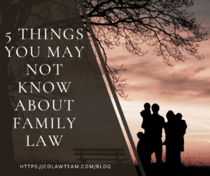 5 things you may not know about famiyl law