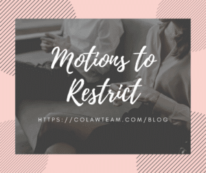 motions to restrict