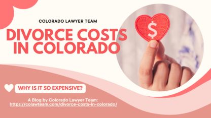 Divorce costs in Colorado.